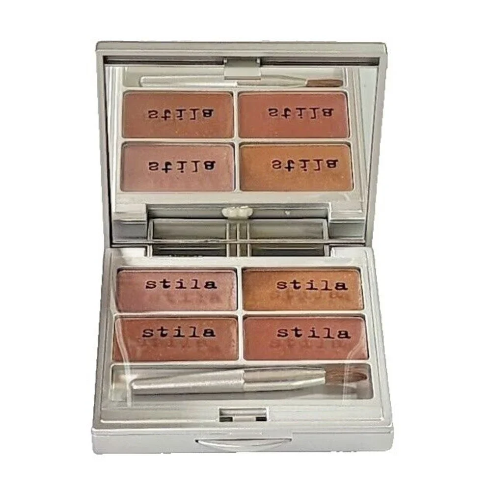 Stila Pocket Palette Lip Gloss Compact Quad No 7 Shade Mirror Discontinued NWOB